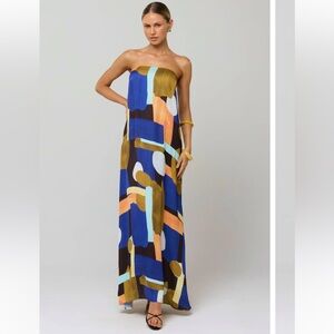 RESA Colorful Abstract Maxi Dress